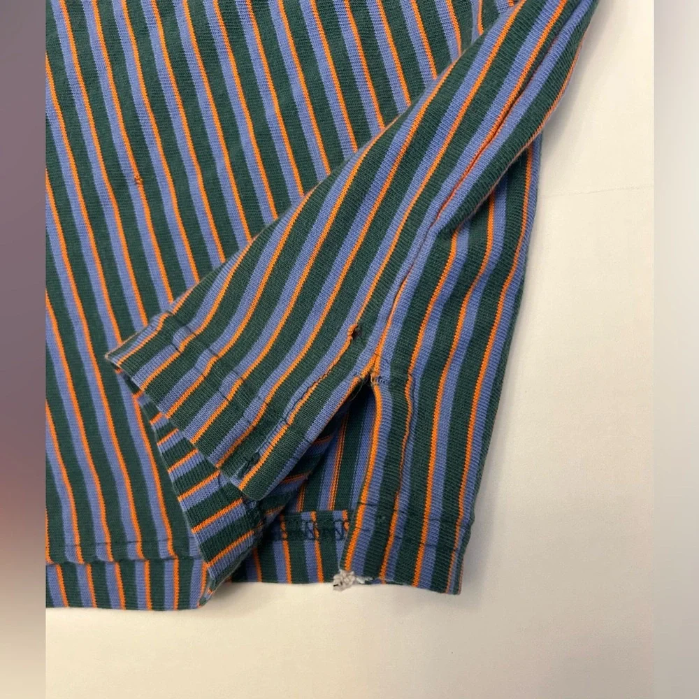 Guess Blue and White Striped Hoodie - Picture 5 of 13